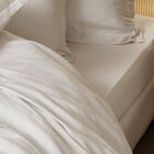 Drap housse H&ocirc;tel particulier Stuc 100X200X35 50% coton - 50% lin, , hi-res image number 0