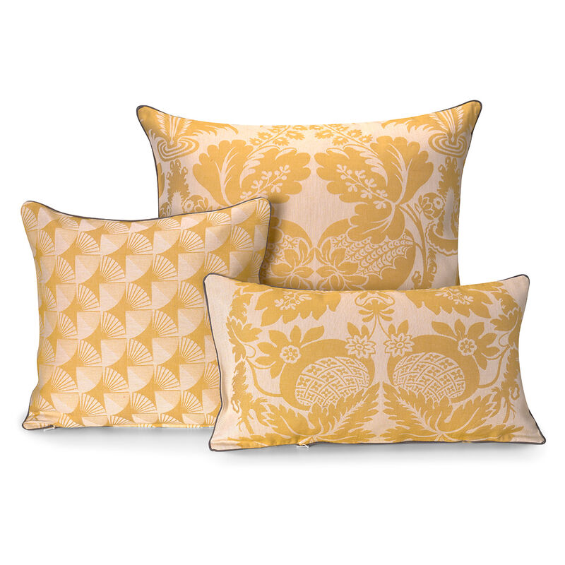 Housse de coussin Soleil Jaune 30x50 100% coton, , hi-res