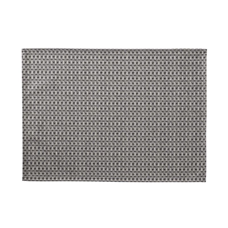 Set de table enduit Empreintes Tissage Charbon 50x36 100% coton, , hi-res image number 0