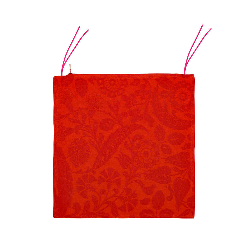 Coussin de chaise Voyage Iconique Coquelicot 40x40 100% coton, , hi-res image number 0