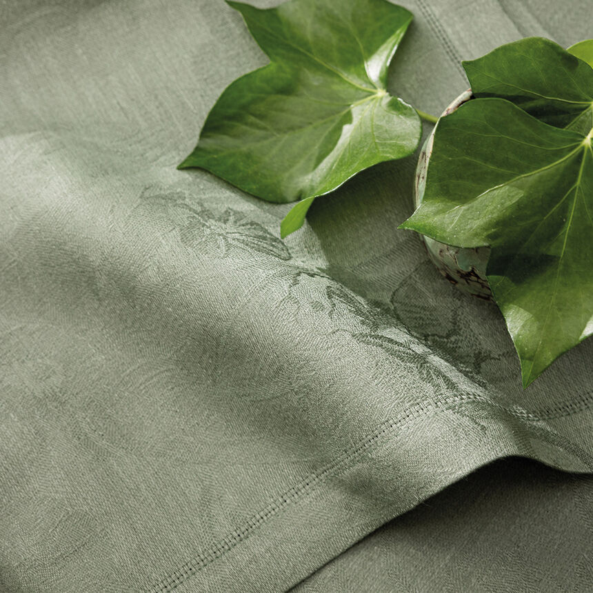 Serviette de table Tivoli Verveine 50x50 100% lin, , hi-res image number 0