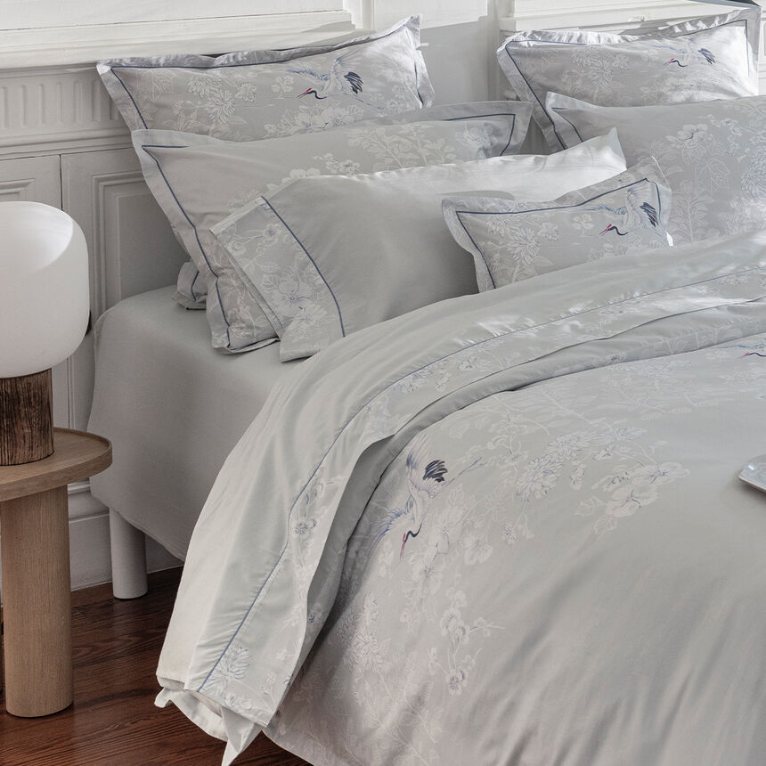 Drap housse Envol Cr&eacute;puscule 90X200X35 100% coton, , hi-res image number 1