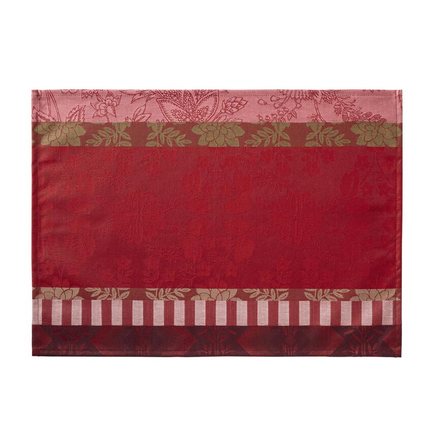 Set de table enduit Gipsy Rubis 50x36 100% coton, , hi-res image number 0