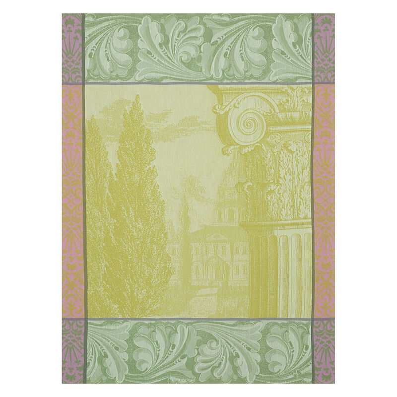 Torchon Baroque jardin Tilleul 60x80 100% coton, , hi-res image number 0