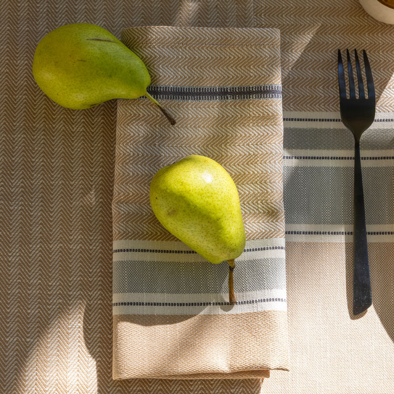 Serviette de table Dune Argan 50x50 92% coton - 8% lin, , hi-res image number 4