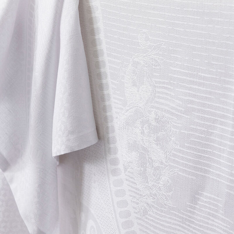 Nappe Évasion Céleste Blanc Pur 175x175 100% lin, , hi-res image number 3