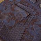 Serviette de table Sulawesi Fleurs Terre Indigo 50x50 100% coton, longues fibres, , hi-res image number 1