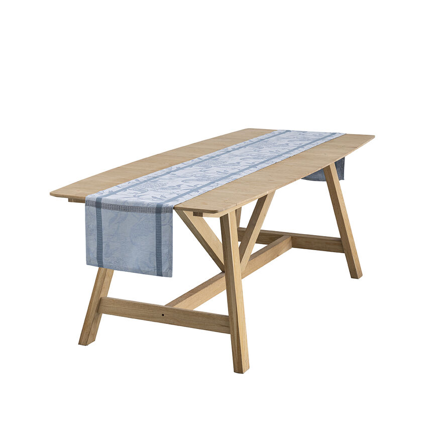 Chemin de table &Agrave; l'orangerie Chardon 50x150 100% lin, , hi-res image number 0