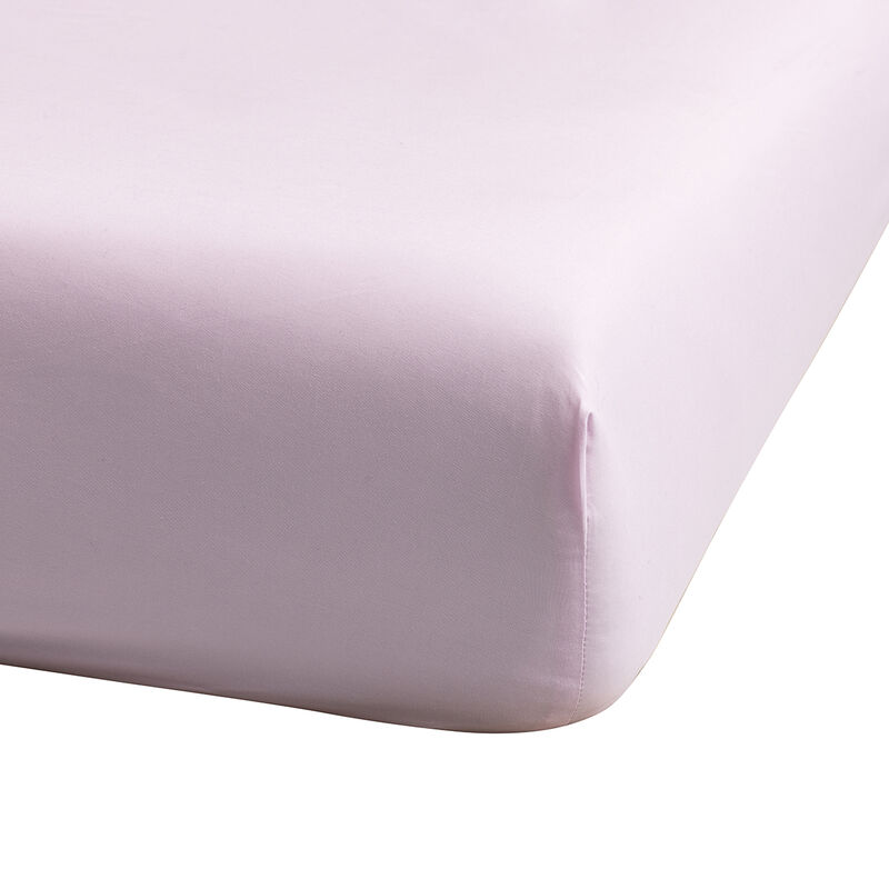 Drap housse Pois de senteur Rose 90X200X35 100% coton, , hi-res