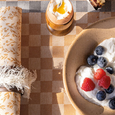 Serviette de table Champêtre Brindilles 50x50 100% coton