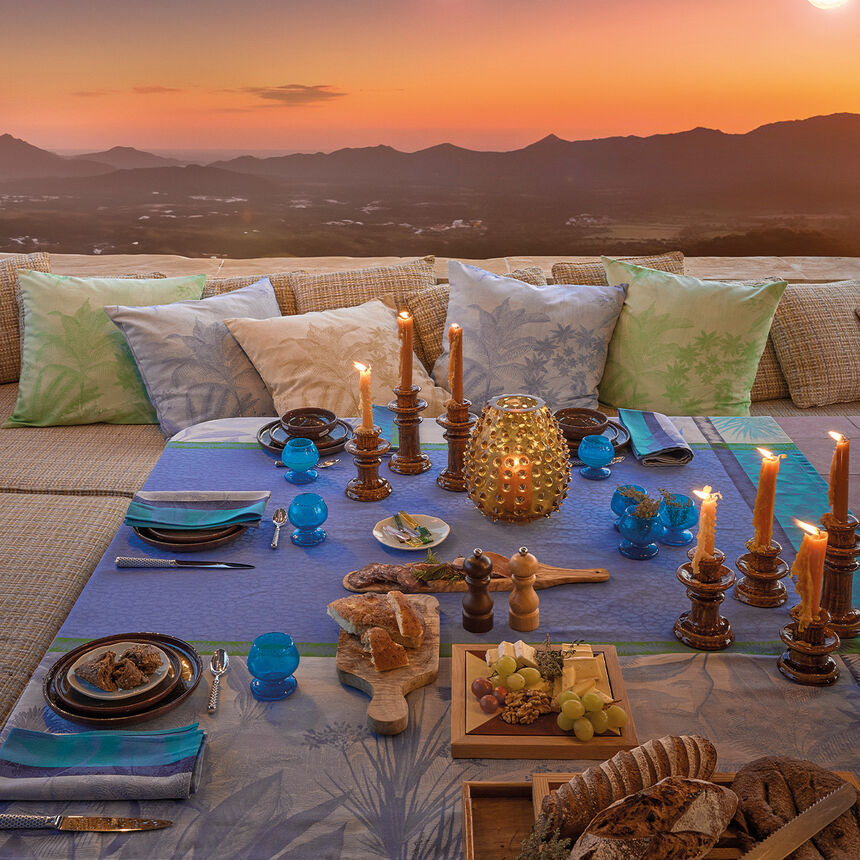 Nappe Sinhar&acirc;ja Oc&eacute;an 175x175 100% coton, , hi-res image number 1