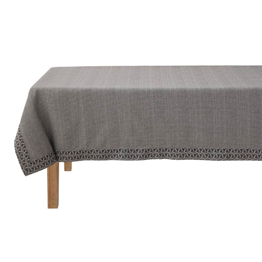 Nappe Empreintes Charbon 150x150 100% coton, , hi-res image number 2