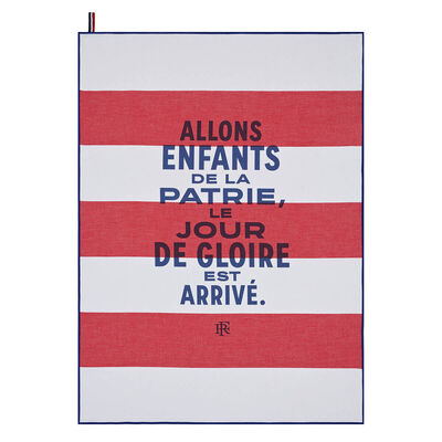 Torchon Elys&eacute;e Patrie Coton