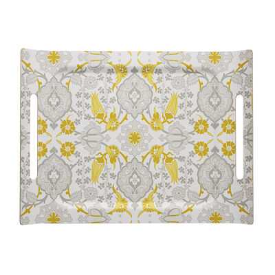 Plateau Voyage Iconique Zinc 58x42 100% Bois