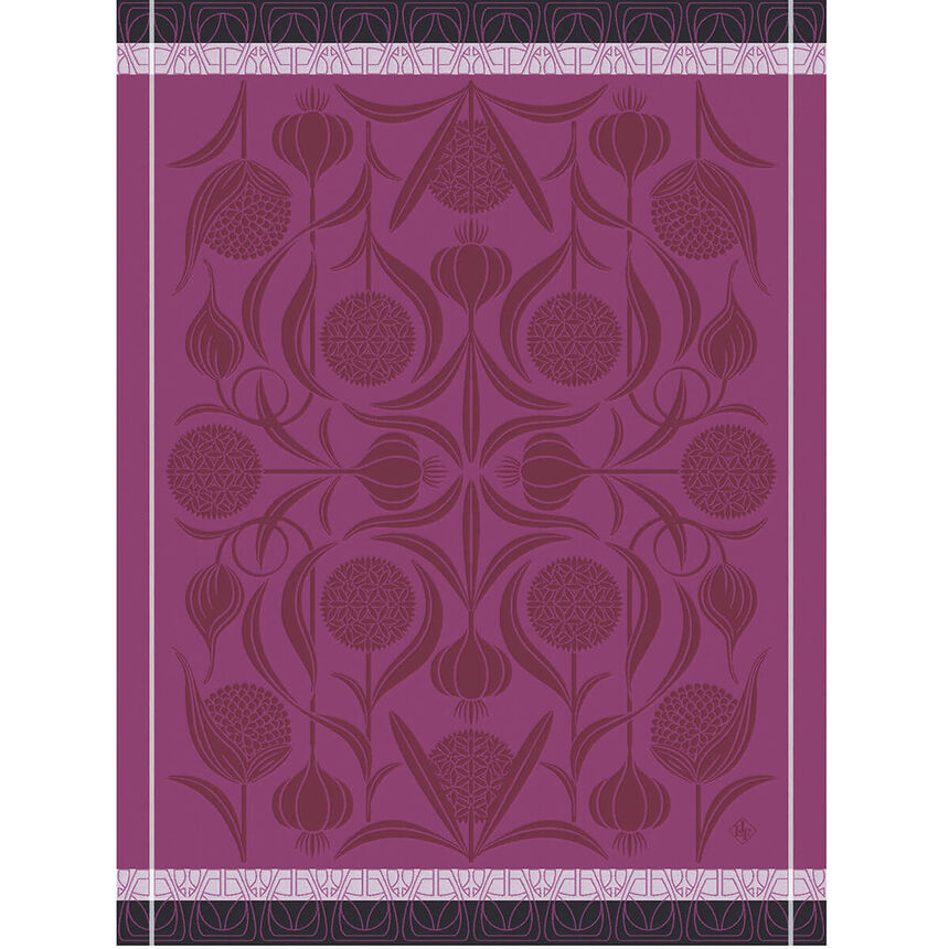 Torchon L'ail Rose 60x80 100% coton, , hi-res image number 0