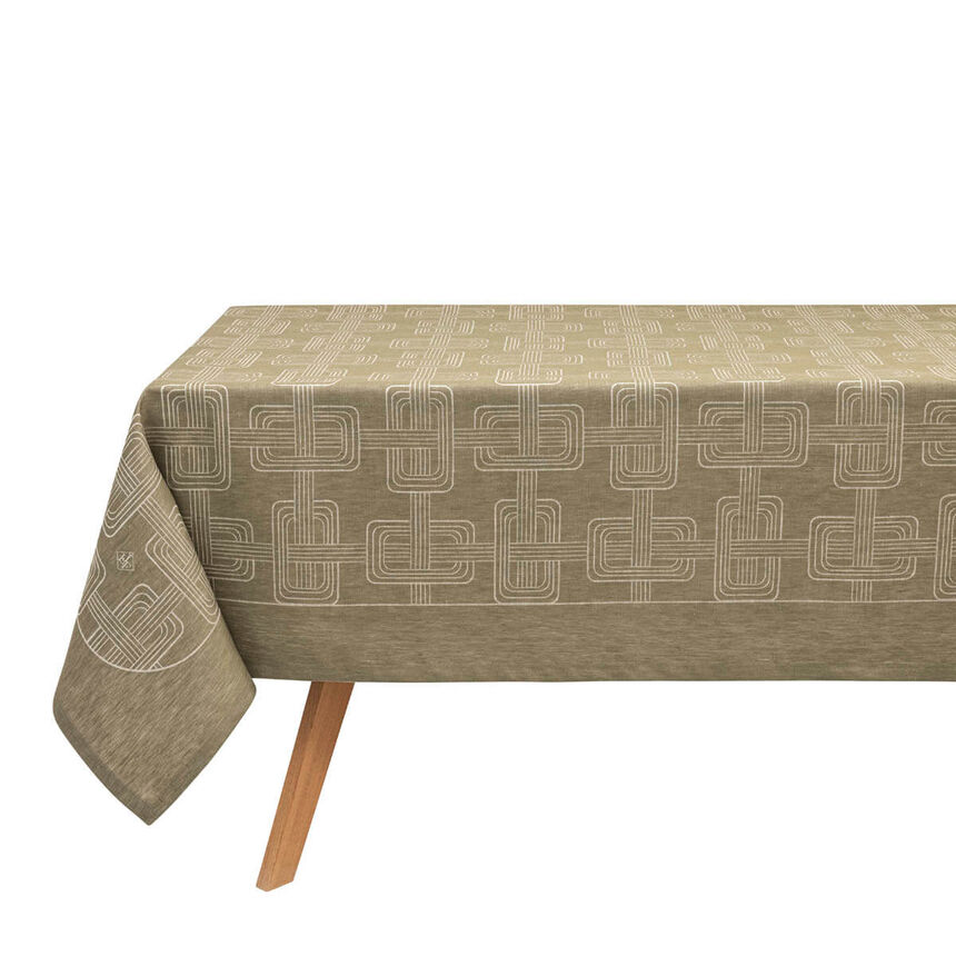 Nappe H&ocirc;tel particulier Buis 120x120 100% lin, longues fibres, , hi-res image number 1