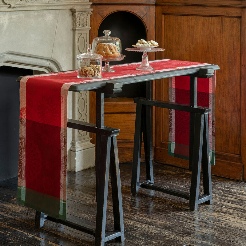 Chemin de table Lumières d'étoiles Rubis 50x150 100% coton, , hi-res image number 0