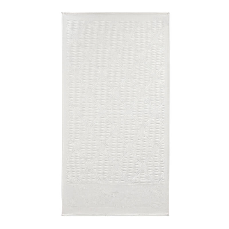 Serviette de toilette Pois de senteur Blanc 50x100 100% coton, , hi-res image number 1