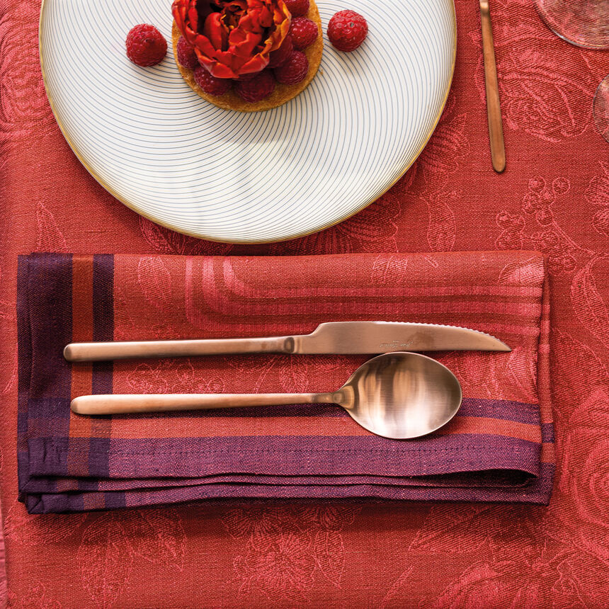 Serviette de table Romance Passion 50x50 100% lin, , hi-res image number 0