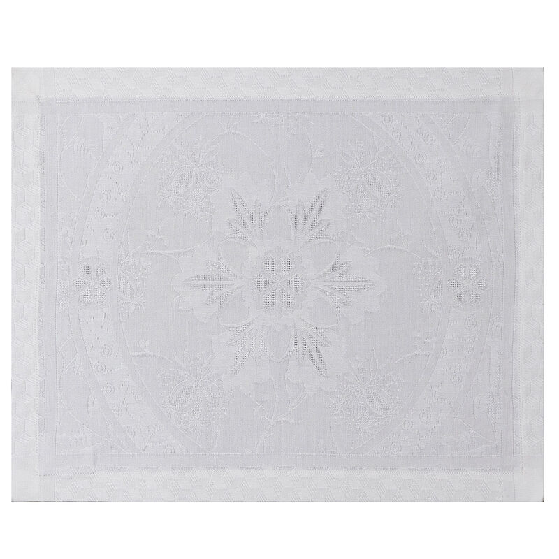 Set de table Duchesse Blanc 50x36 100% coton, , hi-res image number 1