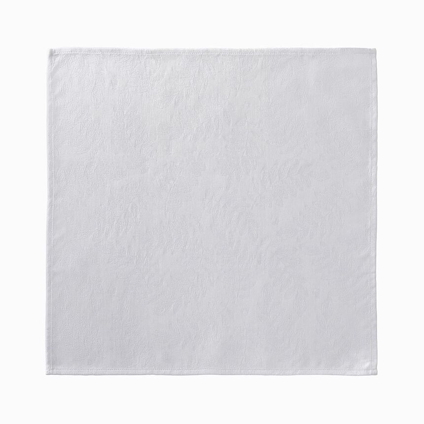 Serviette de table Vegetal mood Blanc 50x50 100% coton, , hi-res image number 3