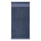 Serviette invit&eacute; Caresse Bleu orient 30x50 100% coton, , hi-res image number 0