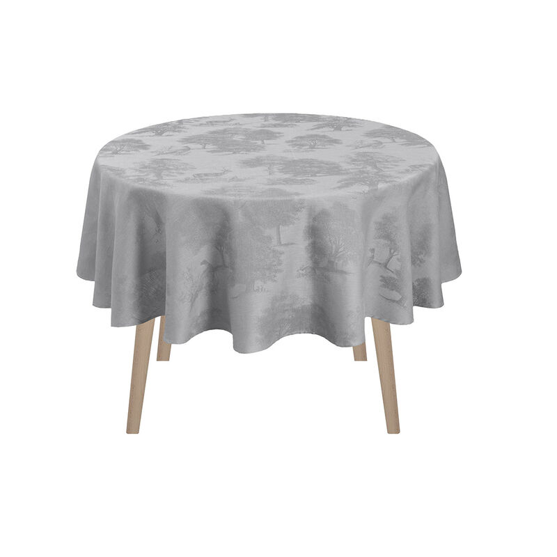 Nappe Souveraine Argent 175x175 100% lin, , hi-res image number 2