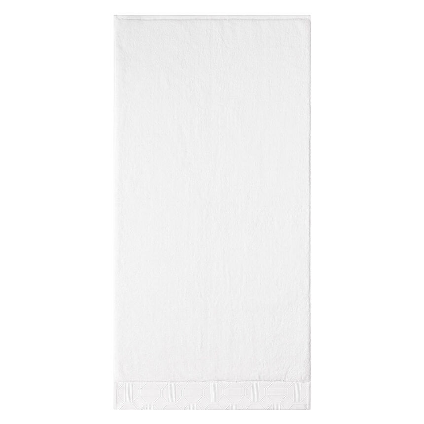 Serviette de toilette Palacio Blanc 50x100 100% coton, , hi-res image number 3