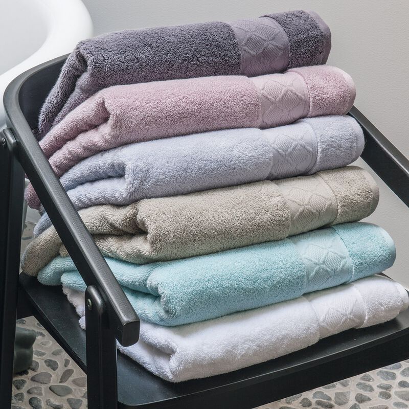 Serviette de toilette Caresse Blanc 50x100 100% coton, , hi-res image number 0