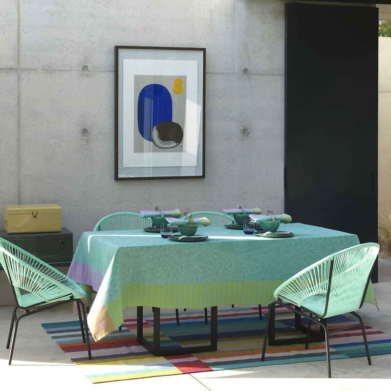 Nappe Ming design Jade 175x175 100% coton, , hi-res image number 0