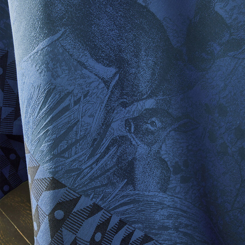 Nappe For&ecirc;t enchant&eacute;e Celeste 175x175 100% coton, , hi-res image number 2