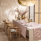 Nappe Campagne Rose 150x150 50% coton - 50% lin, , hi-res image number 0