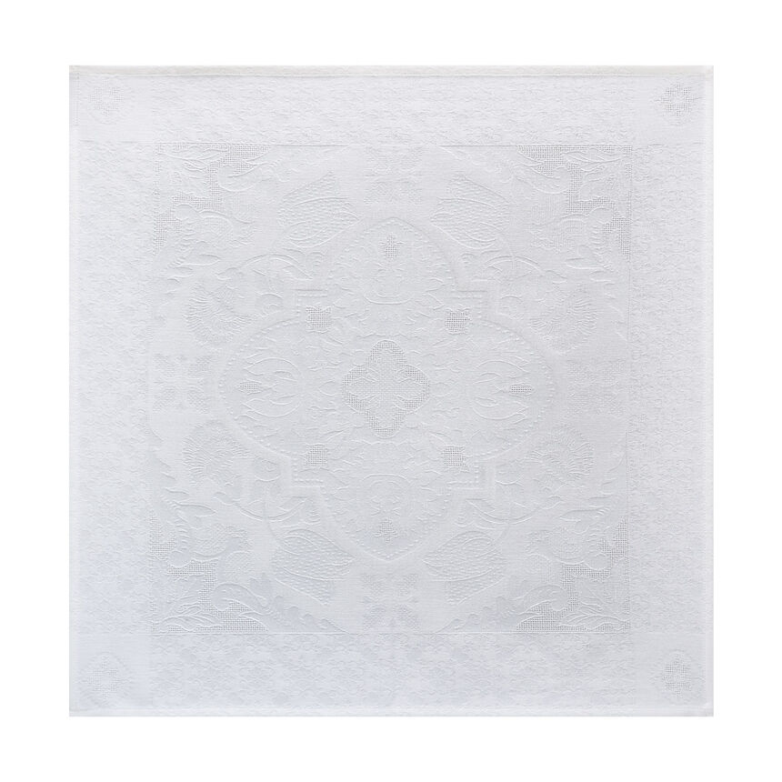 Serviette de table Azulejos Blanc 58x58 100% coton, , hi-res image number 0