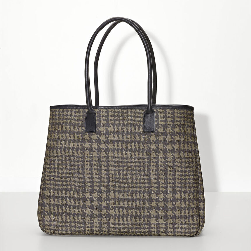 Cabas port&eacute; &eacute;paule Prince Beige  100% coton Enduction 80% acrylique / 20% polyur&eacute;thane . Garniture : Cuir de Bovin, , hi-res image number 2