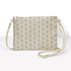 Pochette Picto Beige 20x15 100% coton Enduction 80% acrylique / 20% polyuréthane . Garniture : Cuir de Bovin, , hi-res image number 0