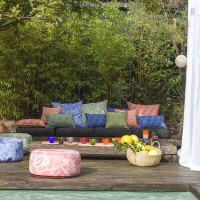 Pouf Nature Urbaine Electrique 50x30 Acrylique