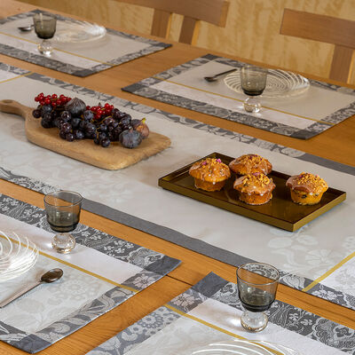 Chemin de table Voyage Iconique Coton,  Chemin de table Voyage Iconique Coton