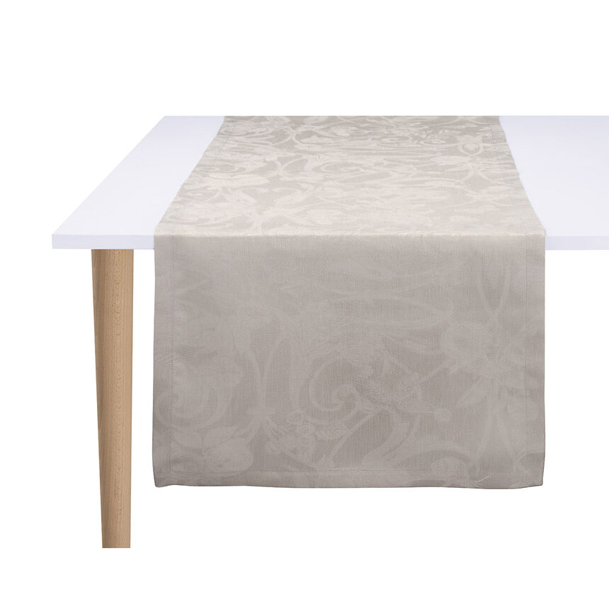 Chemin de table Tivoli Sabbia 50x320 100% lin, , hi-res image number 1