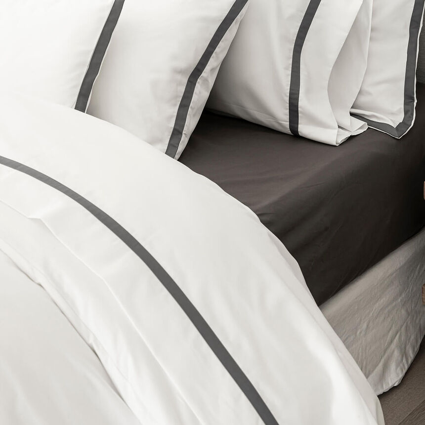 Drap plat Apparat Fusain 240X300 100% coton, , hi-res image number 1