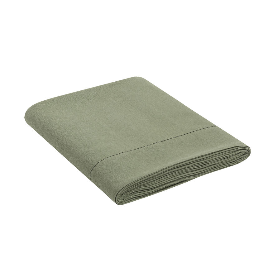 Drap plat Nuances R&eacute;s&eacute;da 190X290 50% coton - 50% lin, , hi-res image number 0