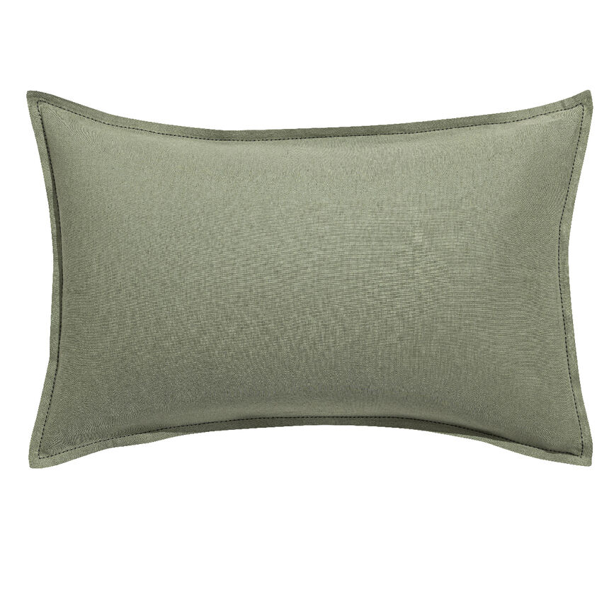 Taie d'oreiller Nuances R&eacute;s&eacute;da 50X75 50% coton - 50% lin, , hi-res image number 1