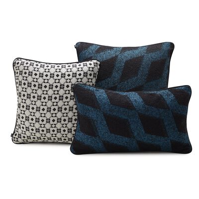 Housse de coussin Echo Lagon 40x40 93% Coton/ 6% Polyester/ 1% Polyamide