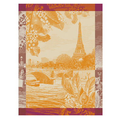 Torchon Paris sur seine Coton,  Torchon Paris sur seine Coton