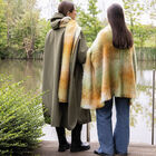 Poncho H&ocirc;tel particulier marqueterie Taille unique 100% mohair, , hi-res image number 0