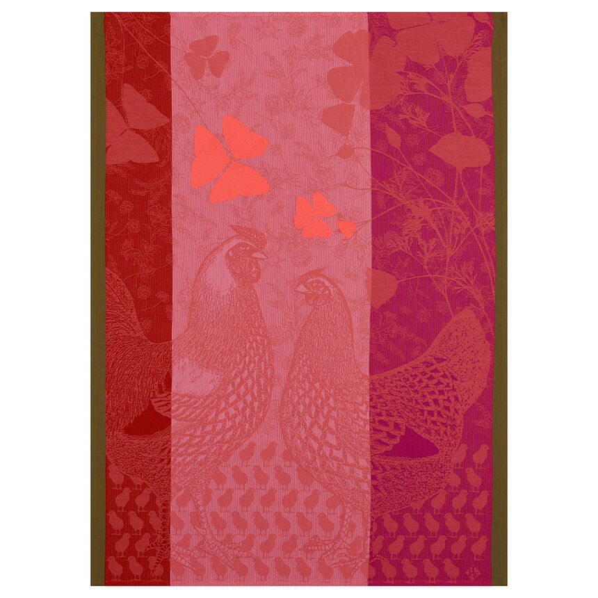 Torchon Farm Family Pink 60x80 100% coton, , hi-res image number 0