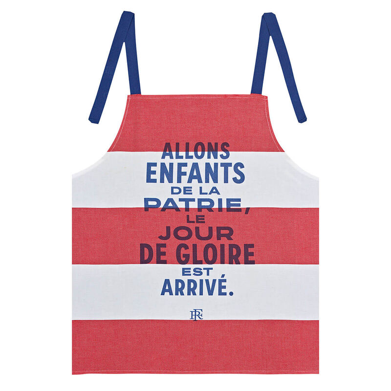 Tablier enfant Elysée Patrie Tricolore 66x60 100% coton, , hi-res image number 0