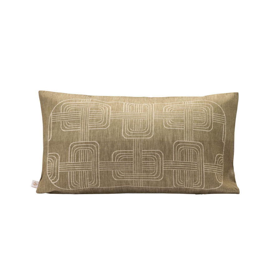 Housse de coussin H&ocirc;tel particulier Buis 50x50 100% lin, longues fibres, , hi-res image number 2