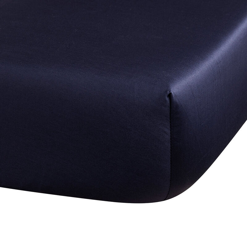 Drap housse Flora Encre 90X200X35 100% coton, , hi-res