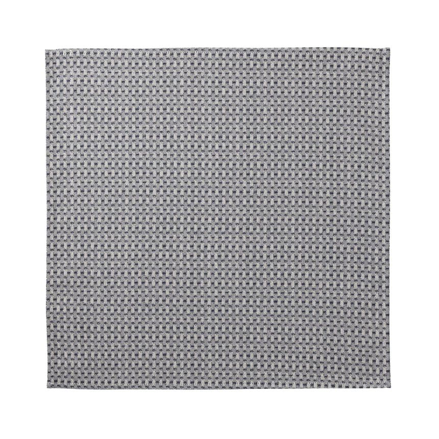 Serviette de table Empreintes Tissage Cobalt 50x50 100% coton, , hi-res image number 0