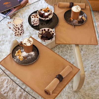 Set de table enduit Vegetal mood bourdon Coton